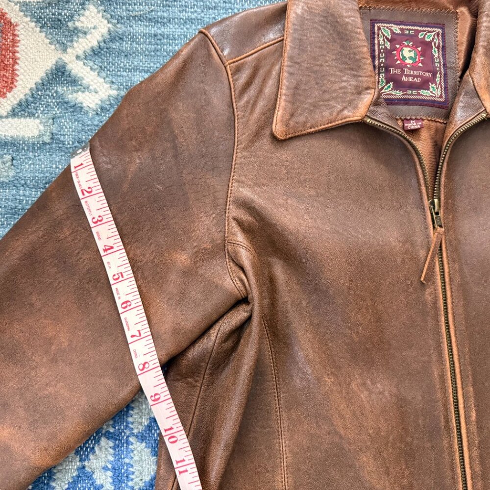 The Territory Ahead Tan Leather Jacket - Picture 9 of 9